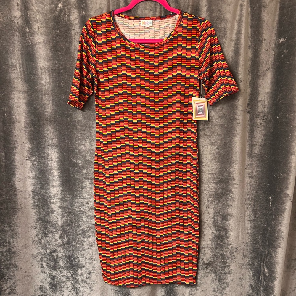 LuLaRoe Julia Bodycon Midi Dress